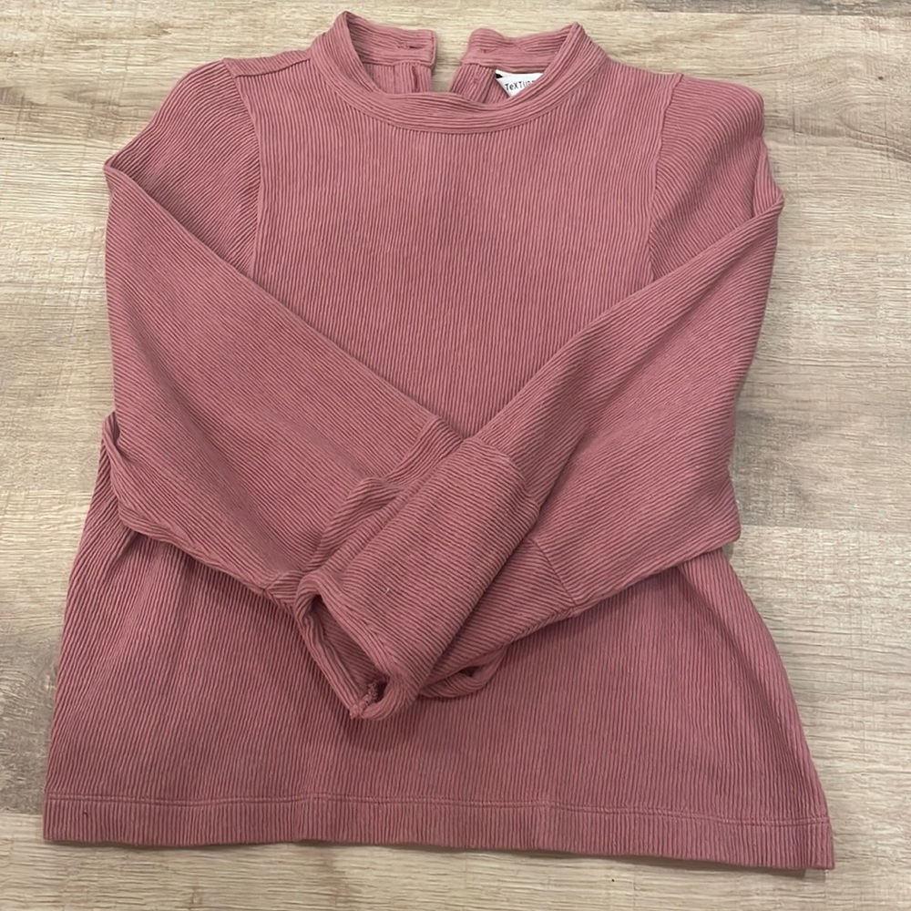 Madewell mockneck crop sweater
